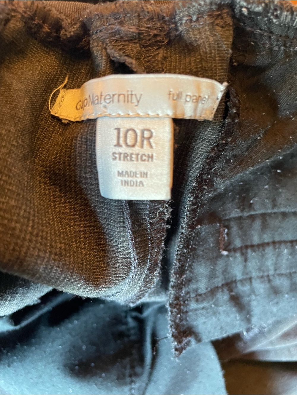 GAP Wide-Leg Maternity Pants — Charcoal/Dark Grey - Picture 8 of 9